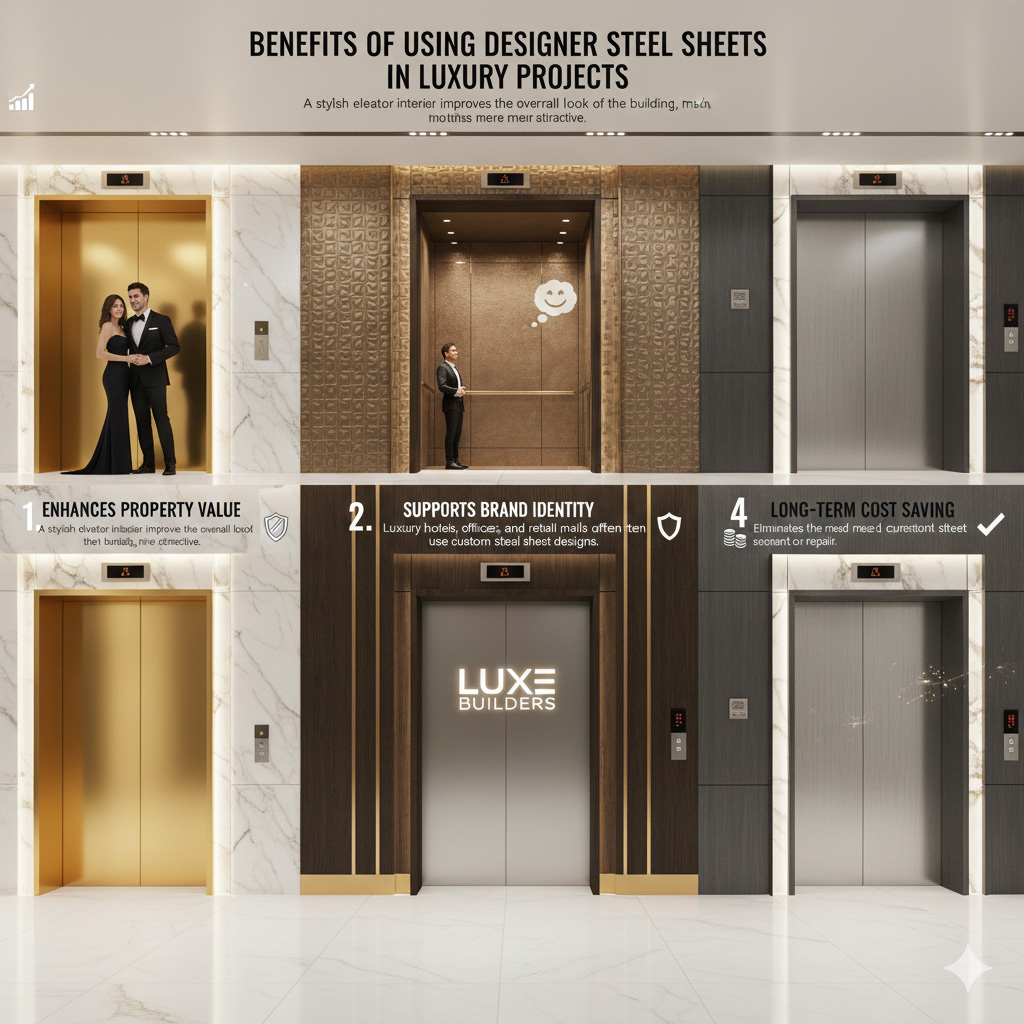 Benefits of Using Designer Steel Sheets in Luxury Projects